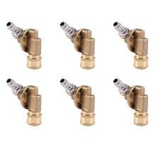 6X Pivoting Coupler for Pressure Washer Nozzle, Gutter Cleaner Attachment for Gutter Cleaning, 240 Degree, 4500 Psi