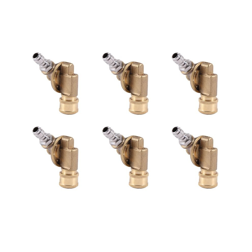 6X Pivoting Coupler For Pressure Washer Nozzle, Gutter Cleaner Attachment For Gutter Cleaning, 240 Degree, 4500 Psi 6033344313608