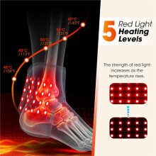 Red Light Heat Therapy for Ankles, Vibration Massage Foot Relaxation Therapy Device, Electric Foot Massager