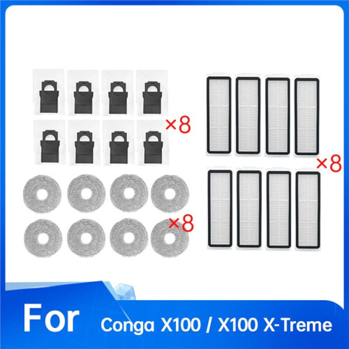 24 Pièces pour Conga X100 / X100 pour Accessoires de Balayage Extrême 2