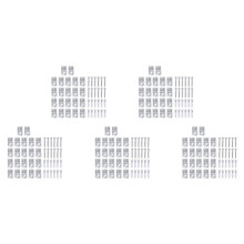 110 Ensembles de Kit de Clips de Support de Miroir Clip de Miroir en Plastique Transparent en Cristal Clips de Support de Miroir Kit de Clips de