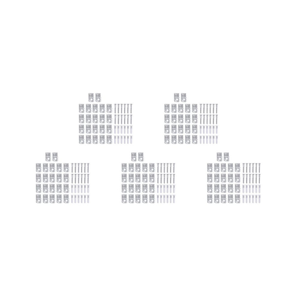 110 Sets Of Mirror Holder Clips Kit Crystal Clear Plastic Mirror Clip Mirror Holder Clips Glass Retainer Clips Kit 6033466522476