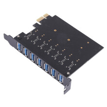 USB 3.0 PCI-E Erweiterungs Karten Adapter 7 AnschlüSse USB 3.0 Hub Adapter Externer PCI-E Extender PCI Express Karte für Desktop