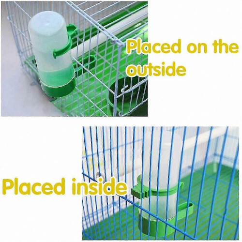 2-Pack Auto Bird Feeder and Waterer for Parakeets 1