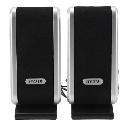 2 Pcs USB Computer Speakers Portable Speaker Stereo 3.5mm with Ear Jack for Desktop PC Laptop
