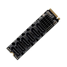 M.2 NVME PCI-E PCIE X4 X8 X16 to 6 Port 3.0 Adapter Card Riser ASM1166 Chassis Server PC Computer Expansion Card