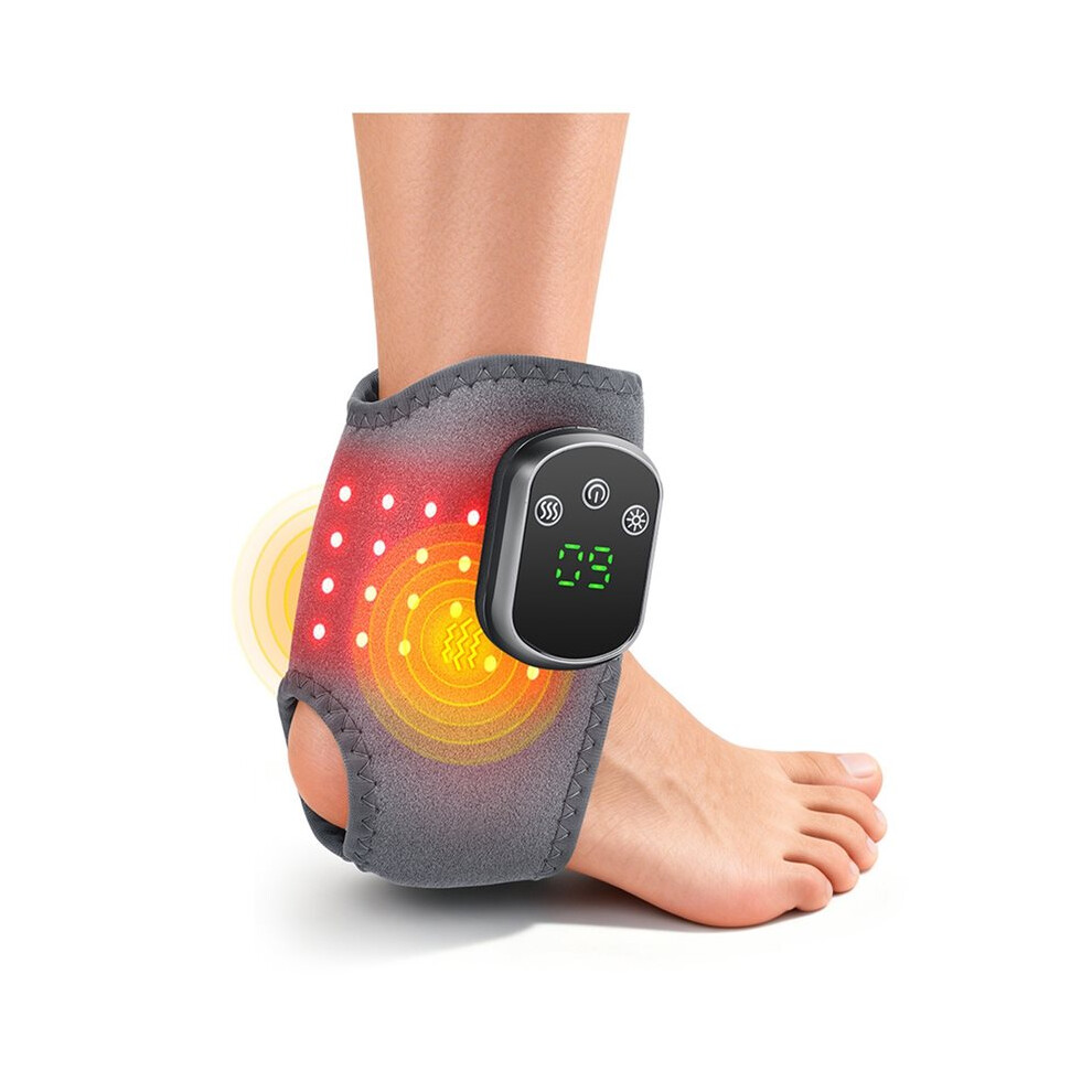 Red/Light Heat Therapy For Ankles, Vibration Massage Foot Relaxation Therapy Device, Electric Foot Massager