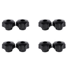 8 St M10 Invändig Gängmuttrar 50 mm Plast Stjärnhuvud Klämknopp Grepp