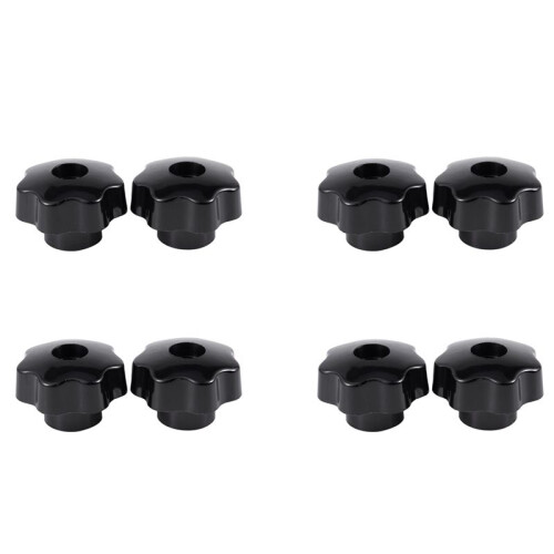 8 Pcs M10 Female Thread Nuts 50mm Plastic Star  Clamping Knob Grip