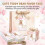 (Pink Bear, A) Bear Baby Gift Cards with Strings - Reusable 4