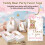 (Pink Bear, A) Bear Baby Gift Cards with Strings - Reusable 5