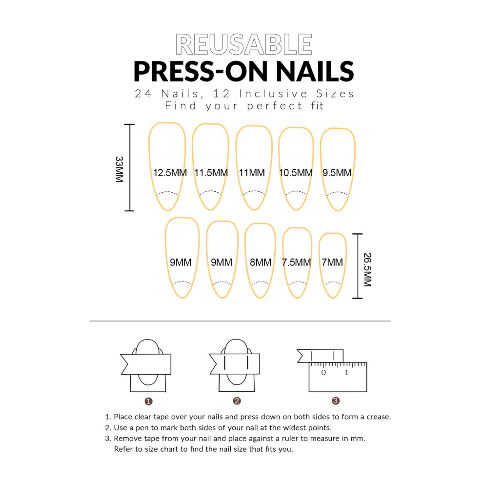 Dachuang Beauty Gradient Fake Nails - Durable & Comfortable For Manicure
