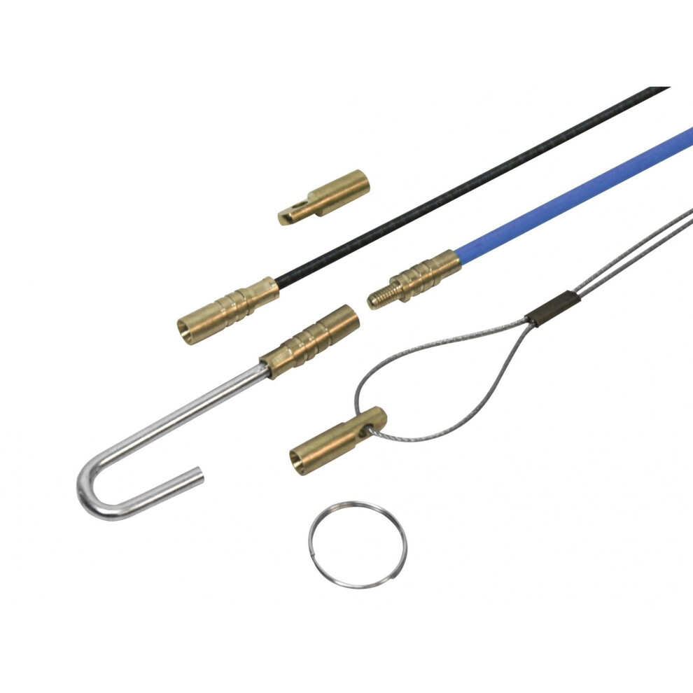 Faithfull Fibreglass Cable Rod Set 15Pc 10 X 330Mm