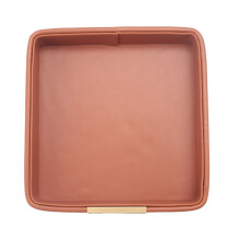Leather Desktop Storage Tray Square Storage Key Tray European Jewelry Leather Drawer