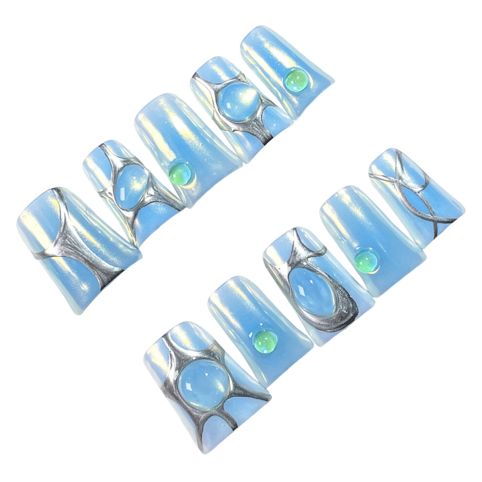Reach-Tools (M) Blue Duckbill Nails For Girls - Easy To Apply