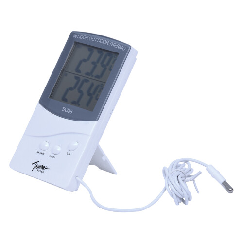 2X Digital Thermometer Inside Outside Temperature Probe 2
