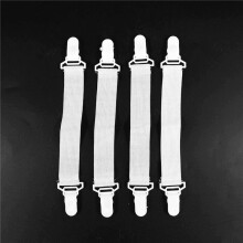 12 Pcs Home White Elastic Mattress Bed Sheet Grippers Clips