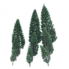 30Pcs 1,9 Pouces - 6,3 Pouces Arbres de Modele Pyramidaux Paysage de Train - Echelle 1/50