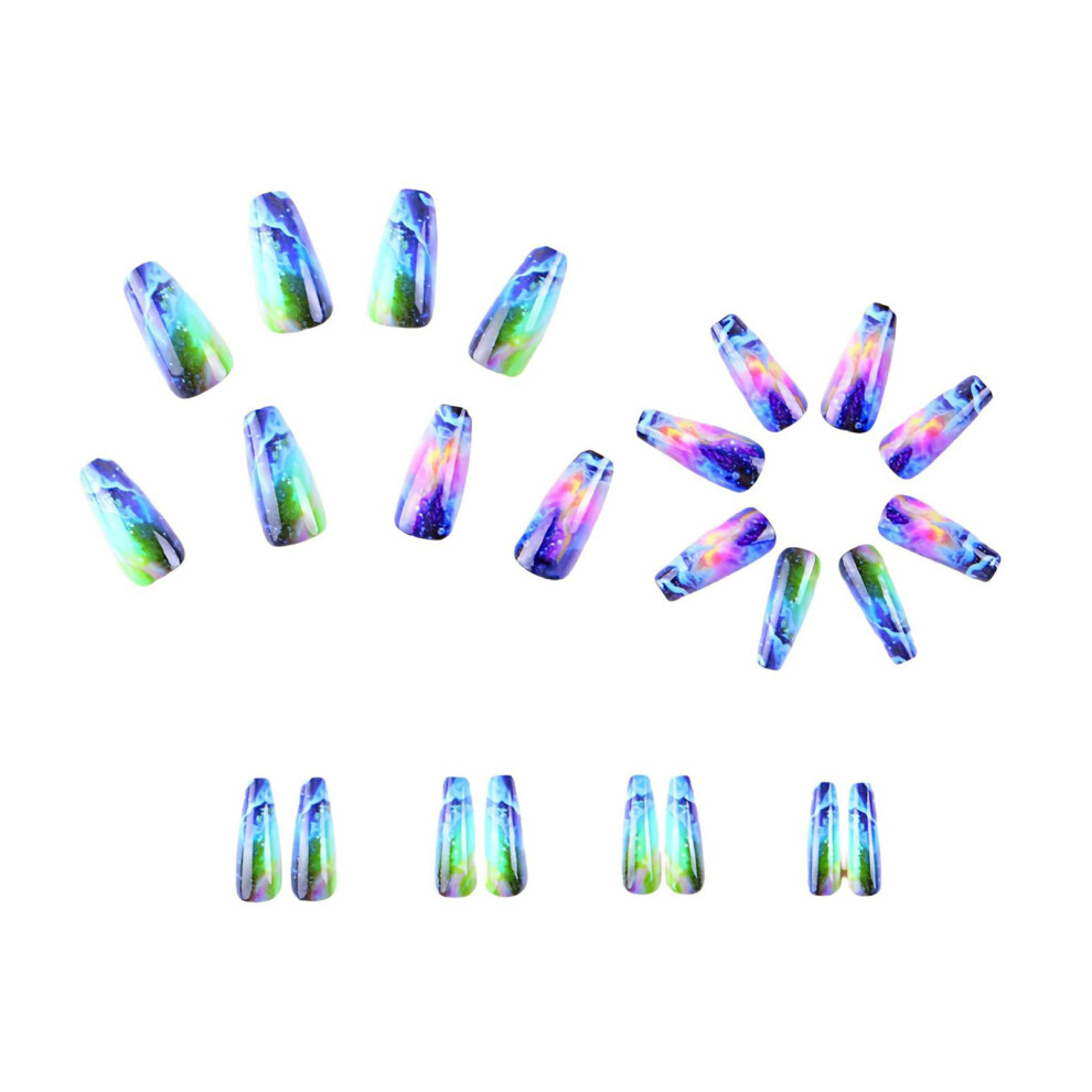 Creation-3C Colorful Resin Nail Extensions - Zero Pressure Diy