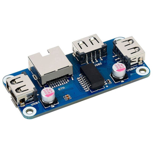 10X Ethernet/USB HUB HAT(B) for Raspberry Pi 4B/3B+/3A+/2B/Zero/Zero with Zero WH,with 1X RJ45 Ethernet Port 2