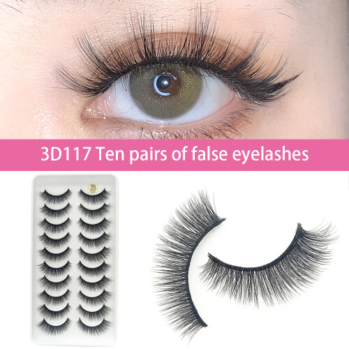 3D Fluffy Black False Eyelashes for Cosplay