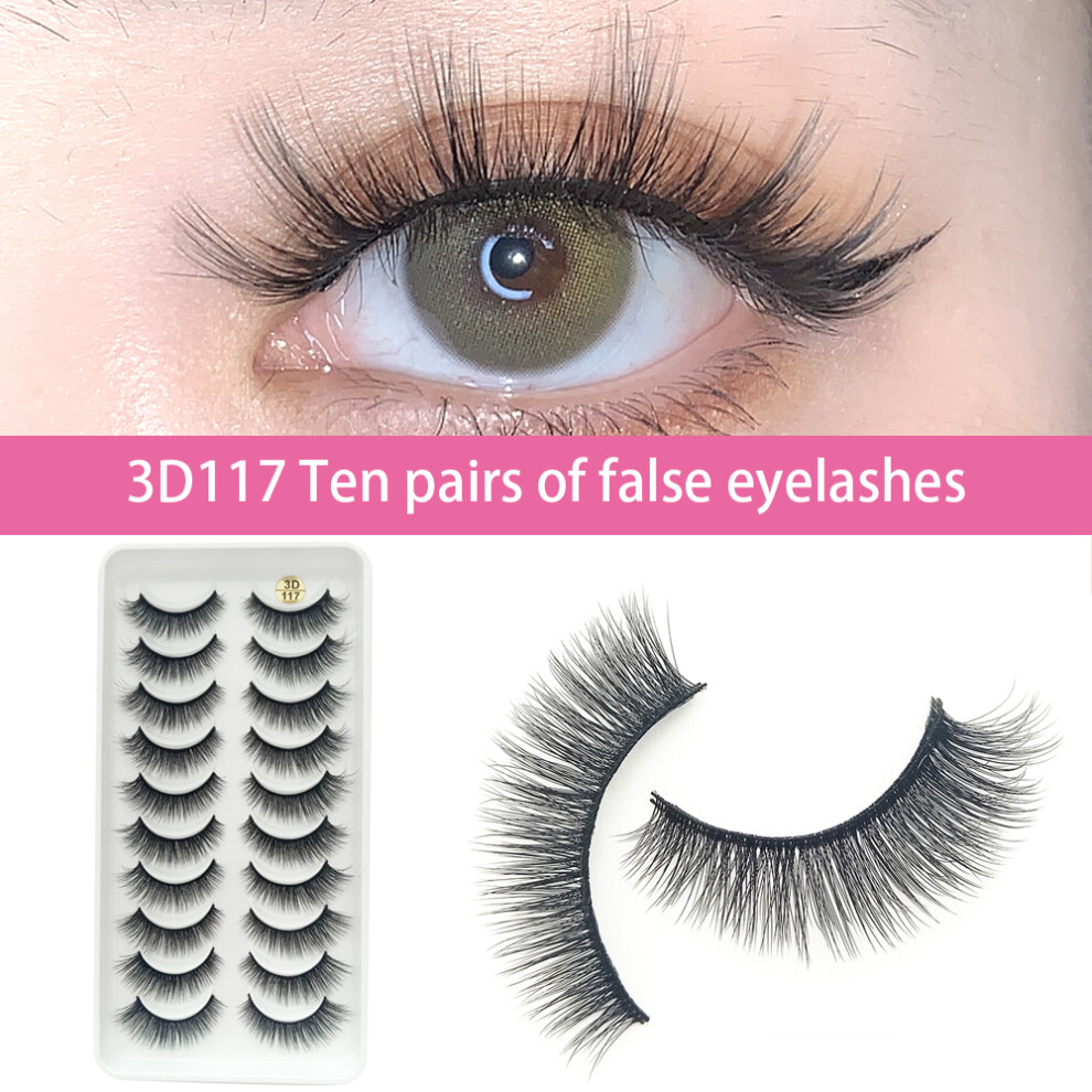 Roc-Electron Black 3D Fluffy False Eyelashes For Cosplay