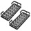 Shower Caddy Double Layer Rectangle Shape Space Saving Aluminum Punching Free Installation Bathroom Supplies for Home 8