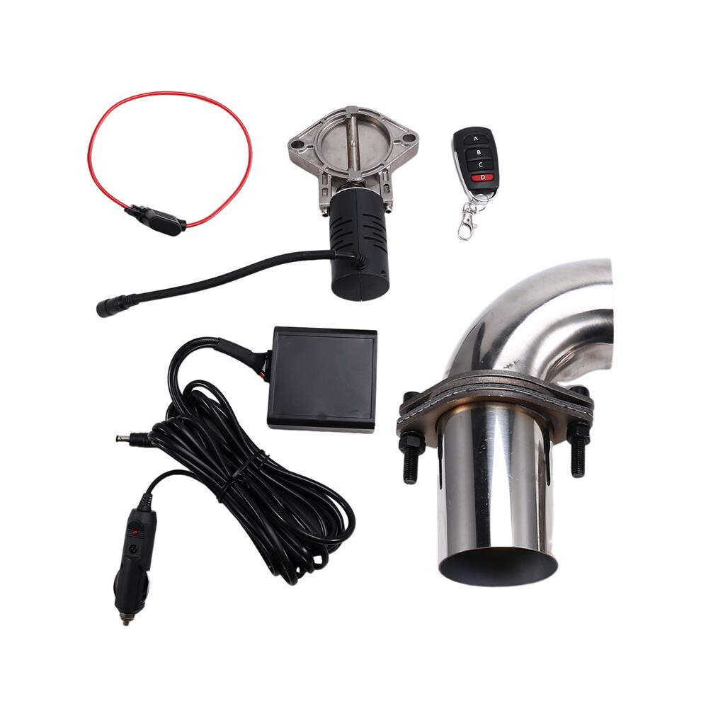 Exhaust Valve Muffler Cutout Kit Electric Exhaust Cutout Pipe Valve Set Wireless Remote Control Valve System 63Mm 6031598300078