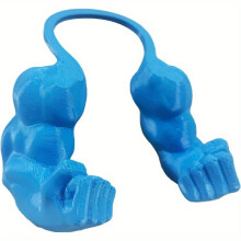 (Blue) Costume with Cat Muscle Arms - Innovative 3D Printed Strongman Arm Accessory for Halloween, Jokes, And Cosplay Events (Blue), an