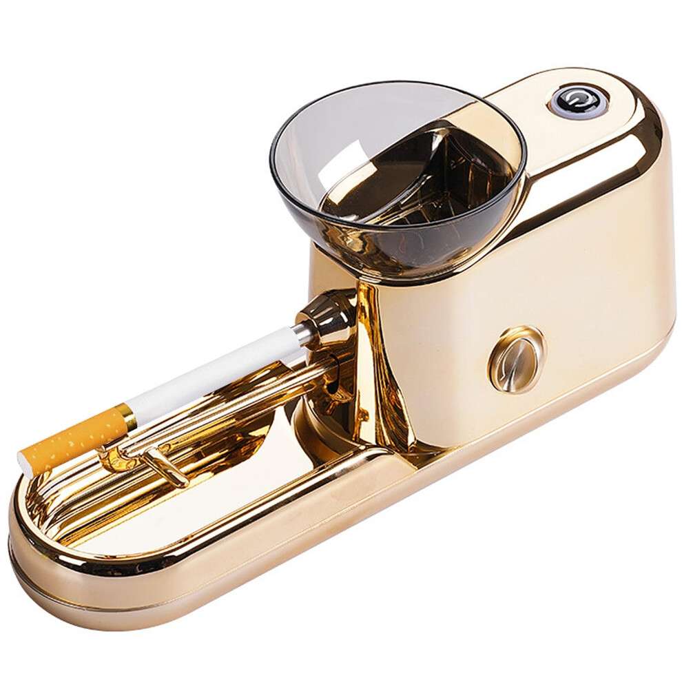 Gold Electric Cigarette Rolling Machine With Adjustable Tightness, Dual Size Cones 6.5Mm/8Mm, Fast Filling