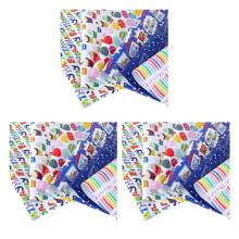 Set med 18 Omslagspapper, för Födelsedagsfest Omslagspapper Presentpapper, Presentpapper för Presentförpackning