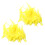 100 PCS Dyed Rooster Feathers for Decoration 10 - 15 cm - Yellow 1