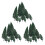 30Pcs 1.9 Inch - 6.3 Inch Train Set Scenery Landscape Model Pyramidal Trees Scale 1/50 1
