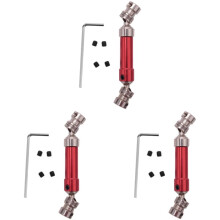 3X Metall Hinter Achse Cvd für 12428 12423 1/12 Rc Auto Crawler Kurz Course Truck Upgrade Hop- Teile, Rot