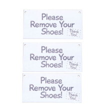 3X Please Remove Your Shoes! Thank You! Take Your Shoes Sign Hanging Door Sign Wooden Plaque Gift