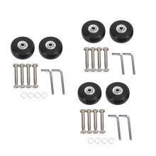 6 Sets of Luggage Suitcase Replacement Wheels Axles Deluxe Repair Tool 50 X 20 X 6.1 mm
