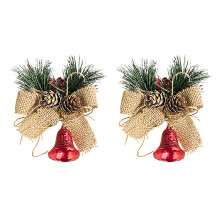 Traditional Retro Christmas Cloth Bows13x13cm
