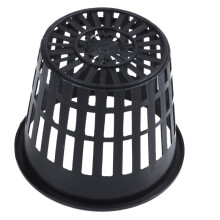 40Pcs 3 Inch Heavy Duty Mesh Pot Net Cup Basket Hydroponic Aeroponic Planting Grow Clone Black