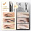 Waterproof Microblading Eyebrow Pen with 4 Fork Tip, Smudge Proof Long Lasting Natural Brow Pencil 4