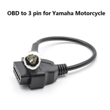 3X OBD Motorcycle Cable for 3 Pin Plug Cable Diagnostic Cable 3Pin to OBD2 16 Pin Adapter