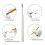 20 Pcs Fine Point Pin Pen Refills Spare Refill for Weeding Pens, Replace Refill Needle Pin  Vinyl Tools 8