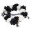 Halloween Wreath Deadwood Skull Black White35cm 5
