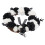 Halloween Wreath Deadwood Skull Black White35cm 6