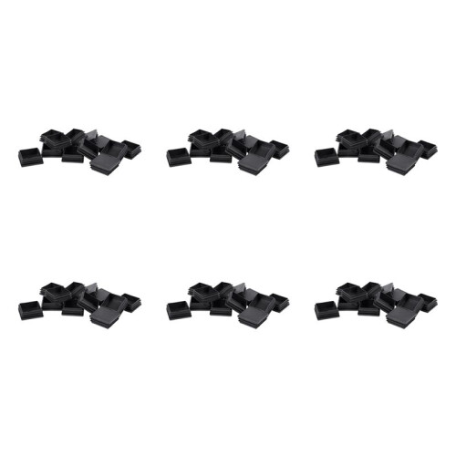 50mm x 50mm Plastic Square End Blind Plugs Cap Pipe Inserts 72Pcs
