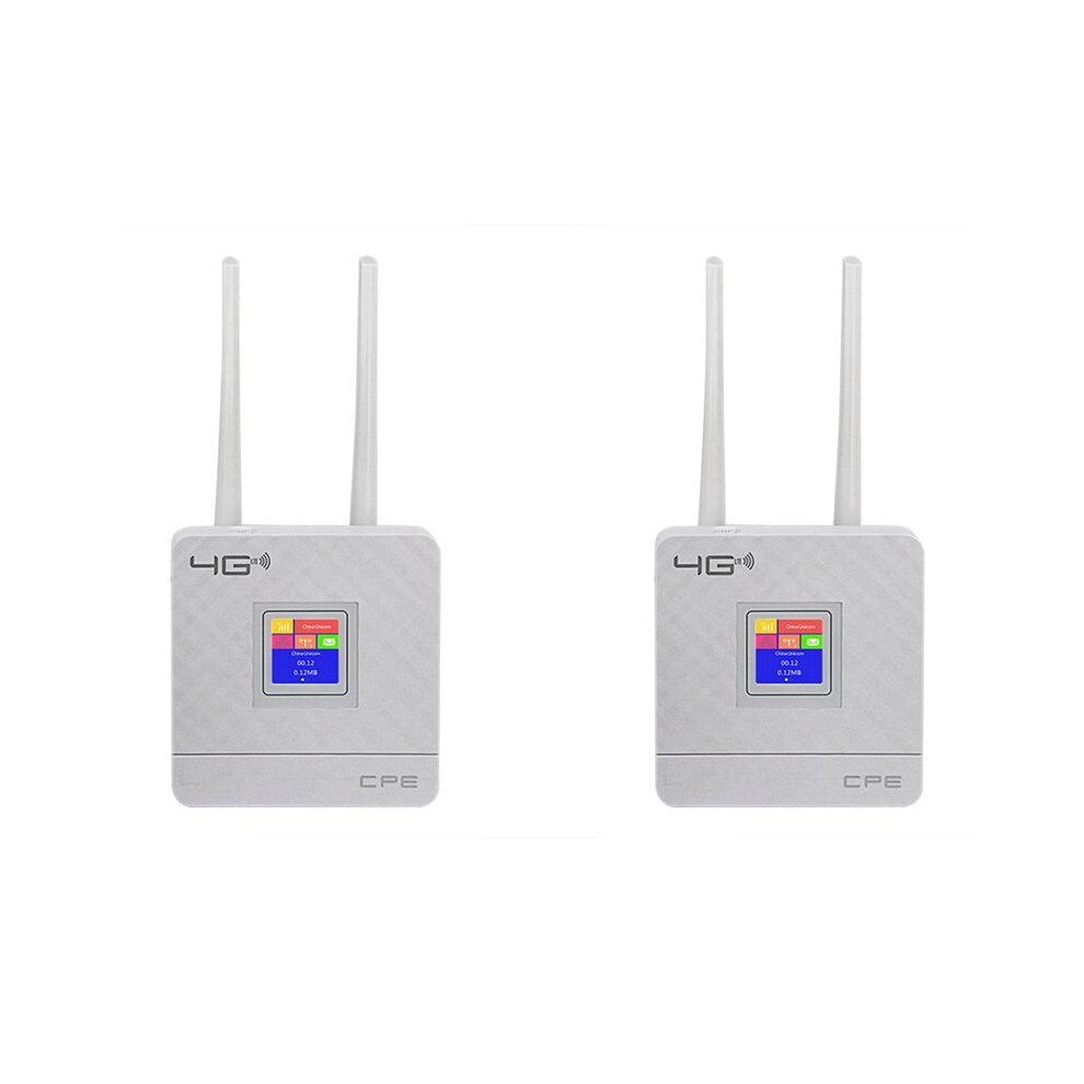 2X CPE903 LTE Home 3G 4G 2 External Antennas Wifi Modem CPE Wireless Router with RJ45 Port and SIM Card Slot US Plug-image-OPC-PVDRGSF-NEW