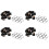 40 Pcs Panel Mount 17.9x13.8mm Power Jack  Socket 1