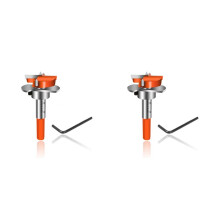2X Hinge Jig Drill Guide Set, Hex Handle Adjustable 35mm Forstner Bit, Concealed Hinge Boring Jig Drill Guide