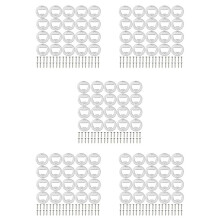 Bottle Opener Insert Kit,100 Set Round Inset Bottle Opener Kit for DIY Keychain Beer Spanner Jar Bottle Opener Corkscrew