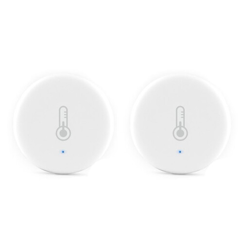 2X Tuya  ZigBee 3.0  Temperature and Humidity Sensor Battery Powered with Tuya  Life App Alexa(C)