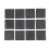 50mm x 50mm Plastic Square End Blind Plugs Cap Pipe Inserts 72Pcs 2